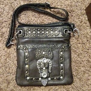 Brown Faux leather purse